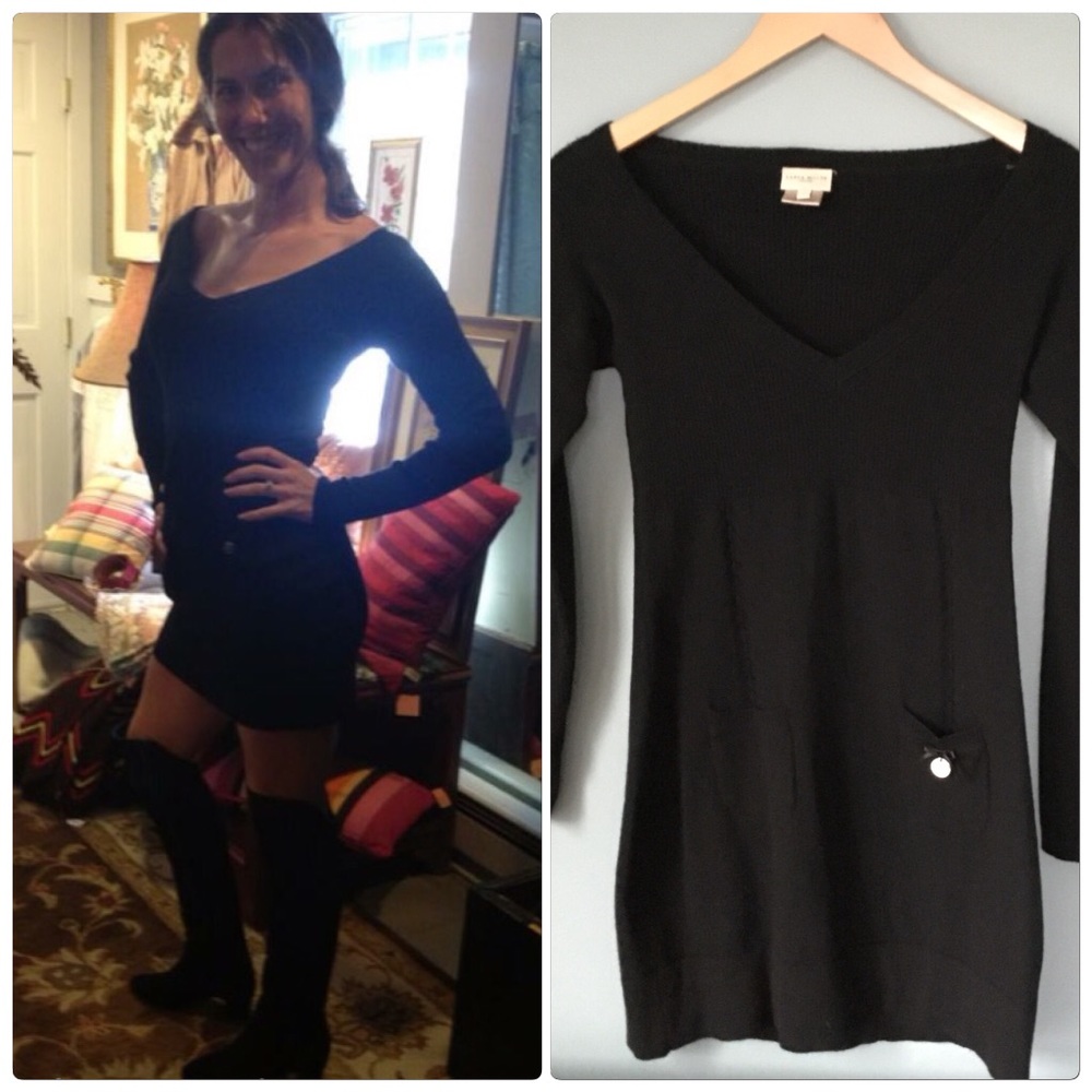 Karen Millen Wool Blend Mini Dress Gem